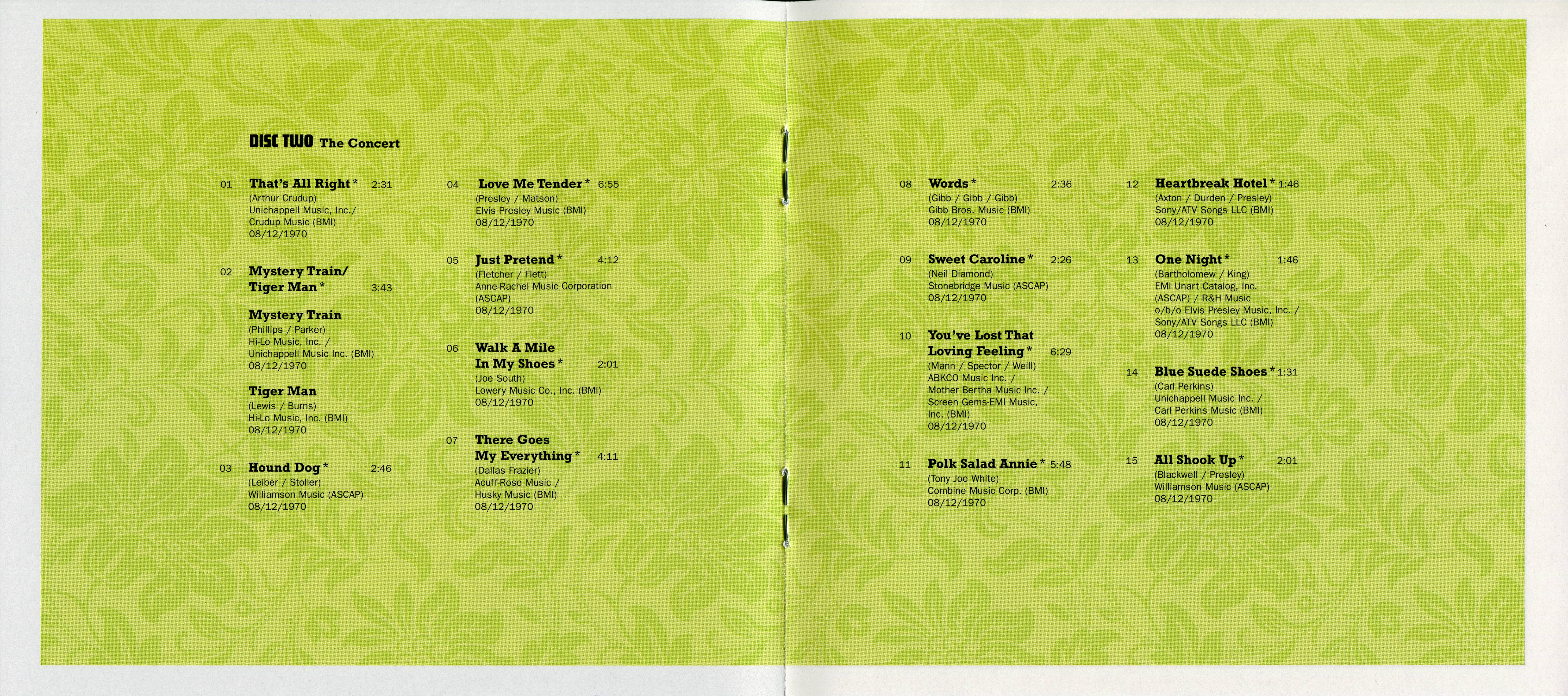 Elvis Presley Thats The Way It Is Special Edition : Booklet 7